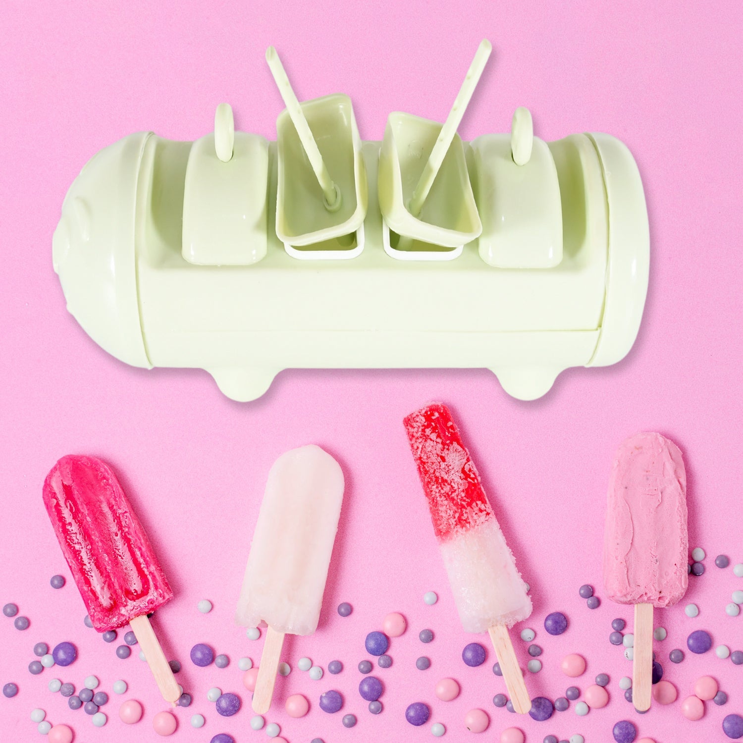 5596 CARTOON SHAPE MOLD ICE CANDY, POPSICLE MOLD ICE, PLASTIC ICE CANDY MAKER KULFI MAKER MOLDS SET WITH 4 CUPS (1 PC / MULTICOLOR) 5596 CARTOON SHAPE MOLD ICE CANDY, POPSICLE MOLD ICE, PLASTIC ICE CANDY MAKER KULFI MAKER MOLDS SET WITH 4 CUPS (1 PC / MULTICOLOR)